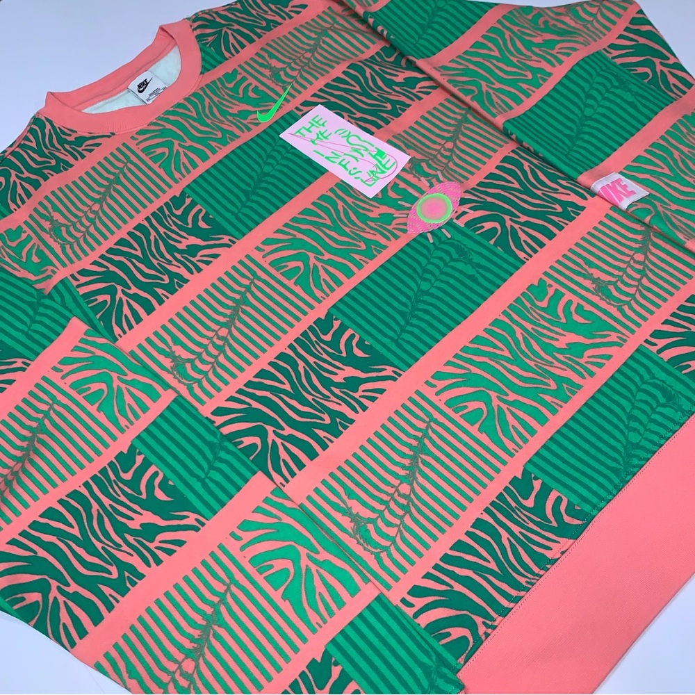Nike Sportswear Club Fleece Men’s Trippy Safari Sweatshirt-Size XXL-Tall New - Picture 3 of 10